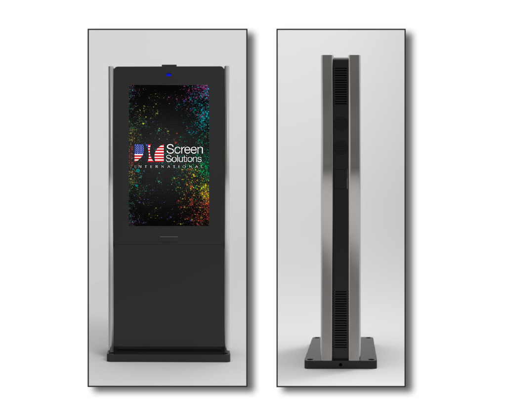 Wholesale dual sided metal body kiosk dual sided metal body kiosk