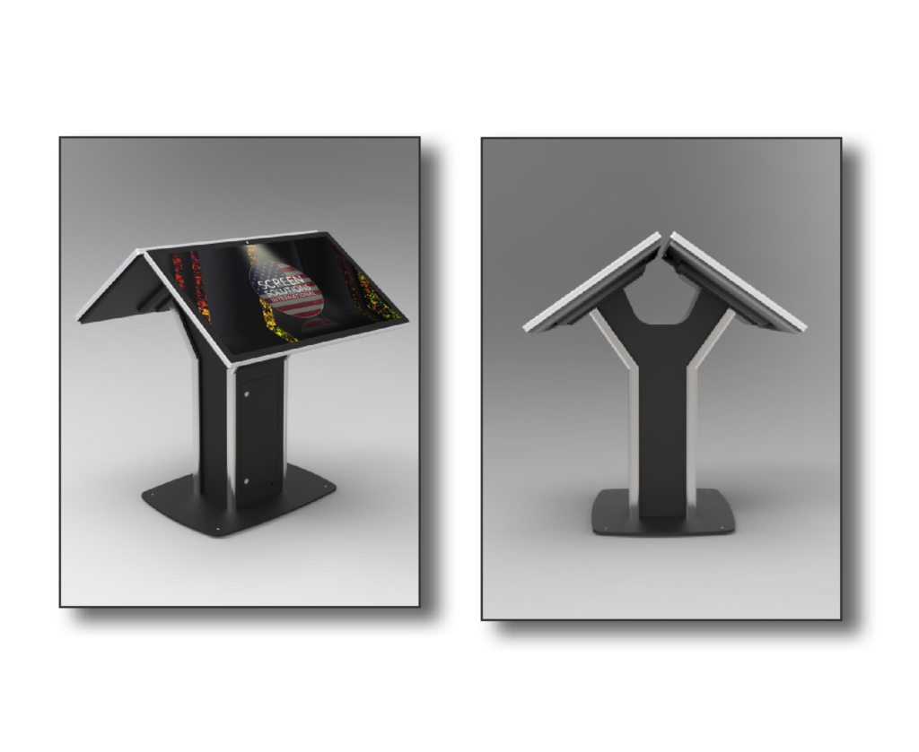 wholesale Dual Sided tilted touch table kiosk Dual Sided tilted touch table kiosk